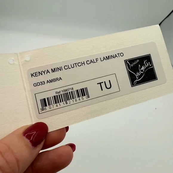 Christian Louboutin Kenya Metallic Gold Clutch - Picture 7 of 7